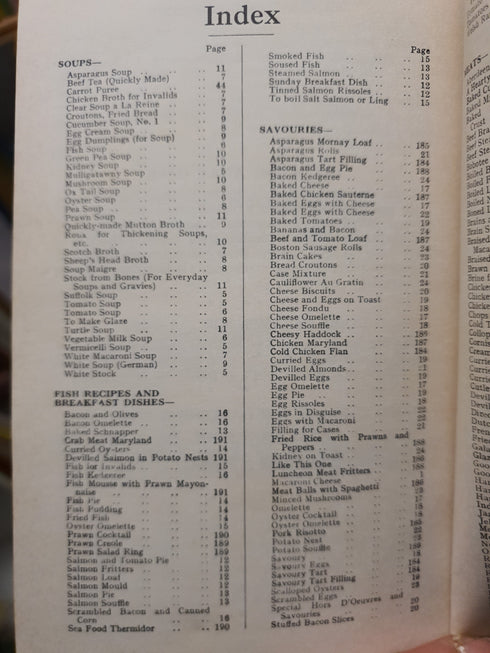 Bundaberg Branch CWA Cookery Book 1982